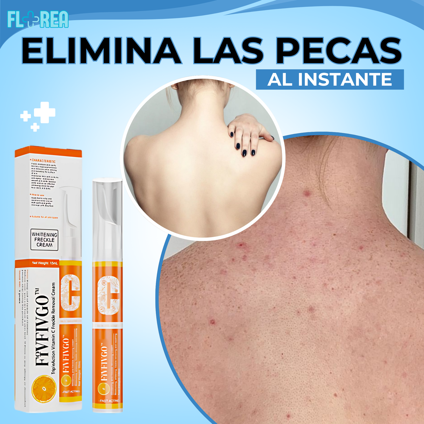 1 + 1 GRATIS LUMICLEAR™ CREMA TRIPLE ACCIÓN CON VITAMINA CPARA LA ELIMINACION DE PECAS Y MANCHAS DE LA PIEL