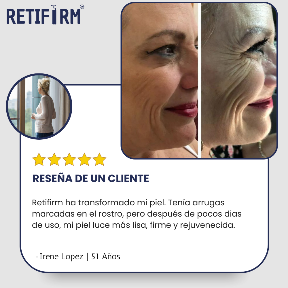 RETIFIRM | DESCUBRE COMO ELIMINAR LOS SIGNOS DE LA EDAD EN TU PIEL (1+1 GRATIS SOLO HOY)